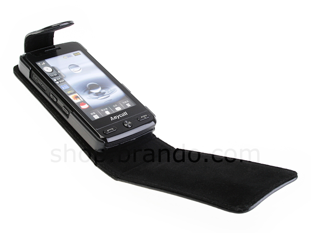 Samsung Pixon M8800H Fashionable Flip Top Leather Case