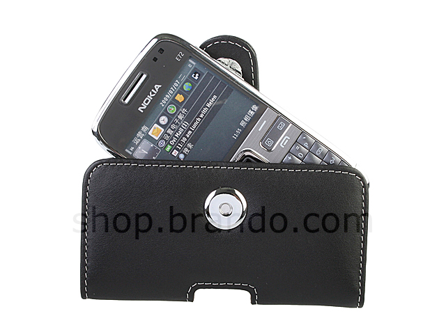Brando Workshop Leather Case for Nokia E72 (Pouch Type)