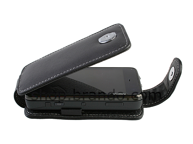 Brando Workshop Leather Case for Nokia N900 (Flip Top)