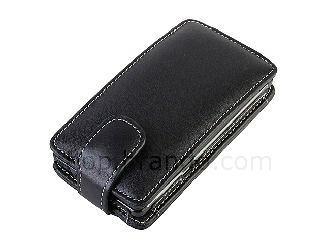 Brando Workshop Leather Case for Motorola MILESTONE (Flip Top)