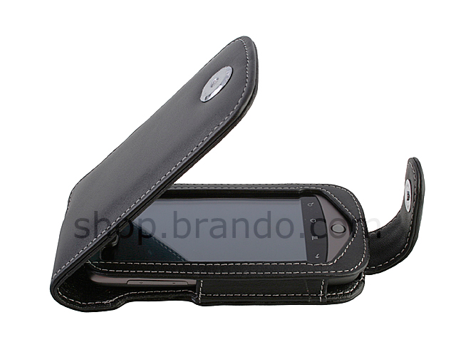 Brando Workshop Leather Case for Google Nexus One (Flip Top)