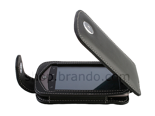 Brando Workshop Leather Case for Google Nexus One (Flip Top)