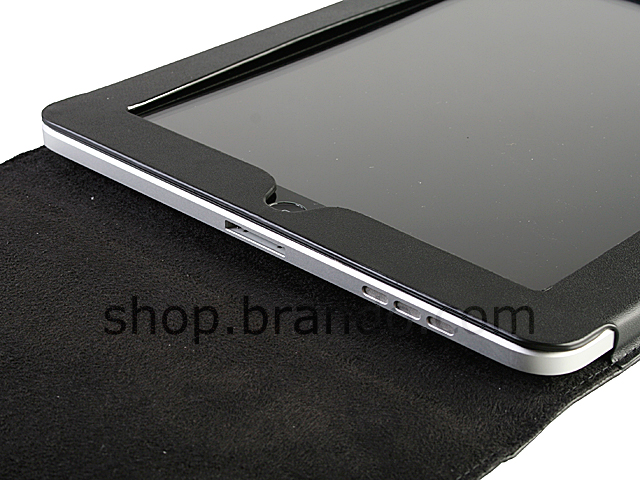 Artificial leather case for iPad (Flip Top)