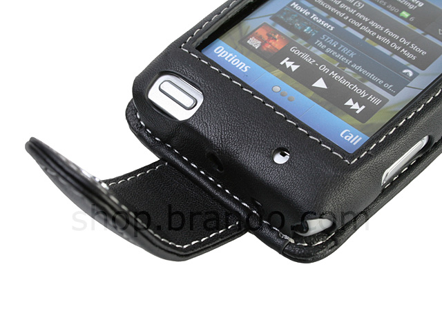 Brando Workshop Leather Case for Nokia N8 (Flip Top)