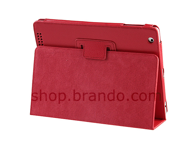Artificial leather case for iPad 2 (Side Open)
