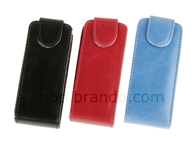 Nokia C3-01 Fashionable Flip Top Leather Case