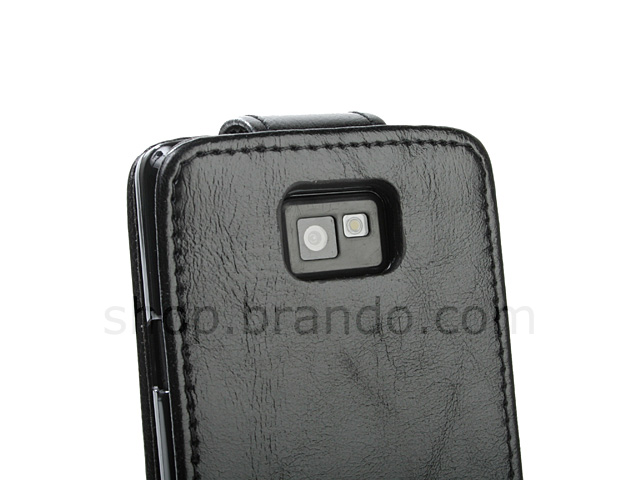 Samsung Galaxy S II Fashionable Flip Top Leather Case