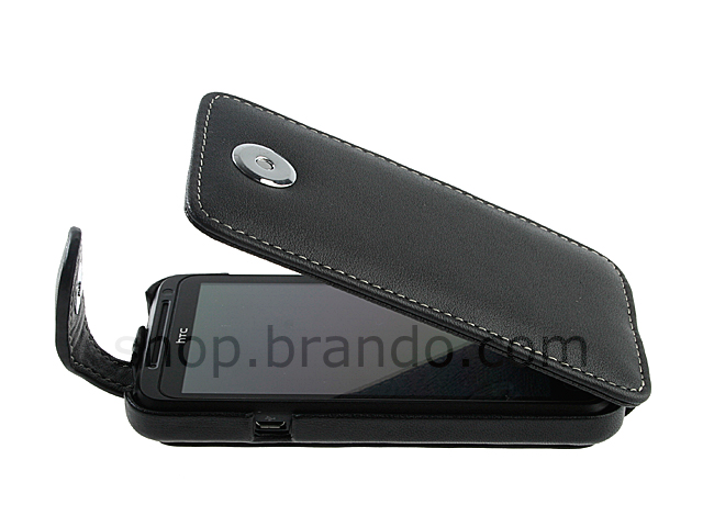 Brando Workshop Leather Case for HTC EVO 3D (Flip Top)