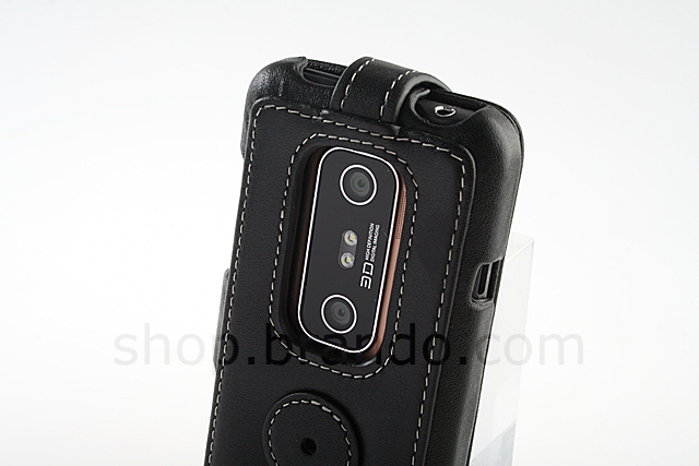 Brando Workshop Leather Case for HTC EVO 3D (Flip Top)