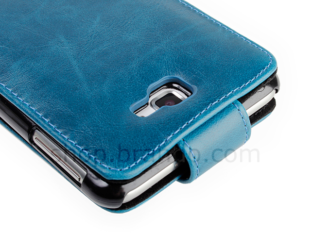 Samsung Galaxy Note Fashionable Flip Top Leather Case