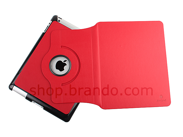 Extremely Slim Rotate Stand Leather Case For The new iPad (2012)