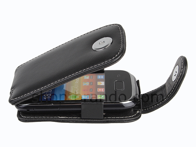 Brando Workshop Leather Case for Samsung Galaxy Pocket GT-S5300 (Flip Top)