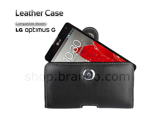 Veranderlijk manipuleren Genealogie Brando Workshop Leather Case for LG Optimus G E975 (Pouch Type)