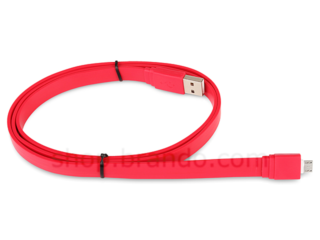 USB to Micro-B Flat Cable
