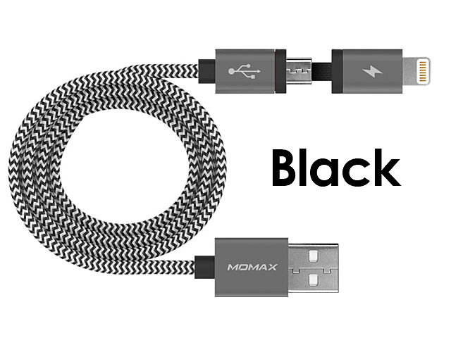 Momax Elite Link microUSB + Lightning Sync Charging Cable