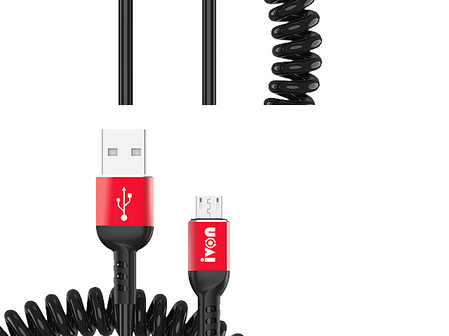 Curled microUSB Cable