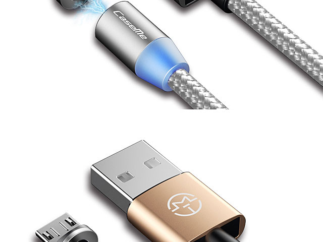 microUSB Magnetic LED Charging Cable