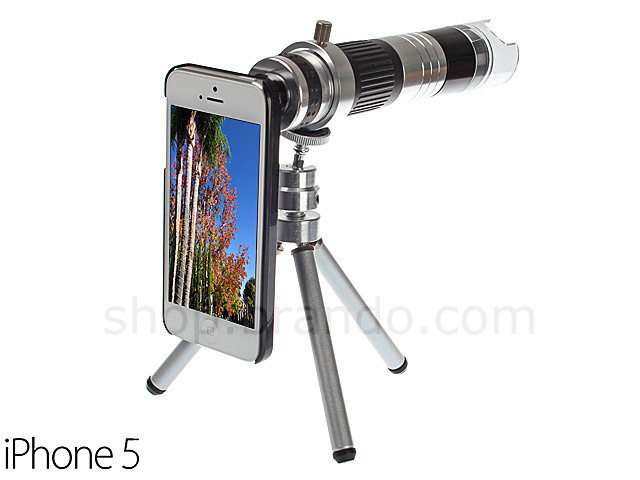 Ultimate iPhone 5 / 5s 16X Zoom Telescope + 60X-220X Magnifying Microscope w/ Tripod Stand