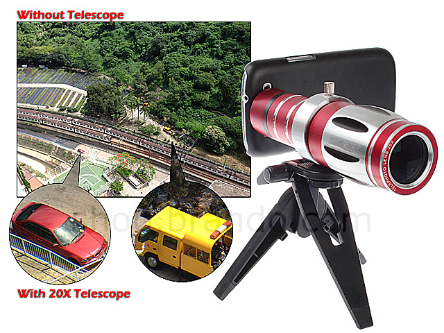 Samsung Galaxy S III Super Spy Ultra High Power Zoom 20X Telescope with Tripod Stand