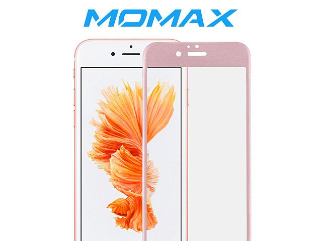 Momax Full Screen Coverage Glass Protector for iPhone 6 Plus / 6s Plus (Rose Pink)