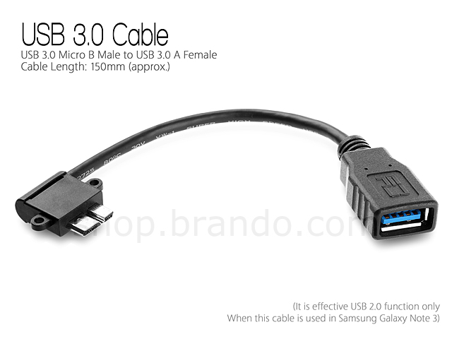 USB 3.0 MicroUSB OTG Cable (90°)