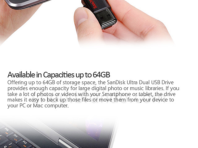 SanDisk Ultra® Dual USB Drive (OTG)