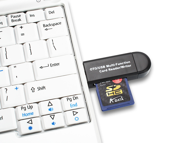 microUSB 2-in-1 OTG SD/micro SD Card Reader