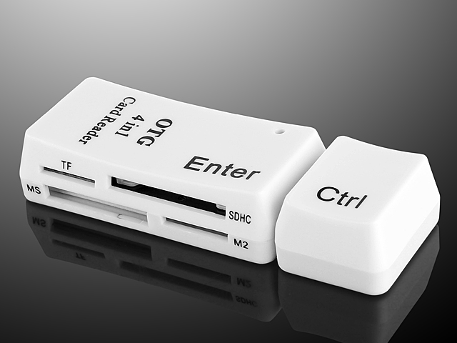 Enter + Ctrl Keys MicroUSB OTG Card Reader