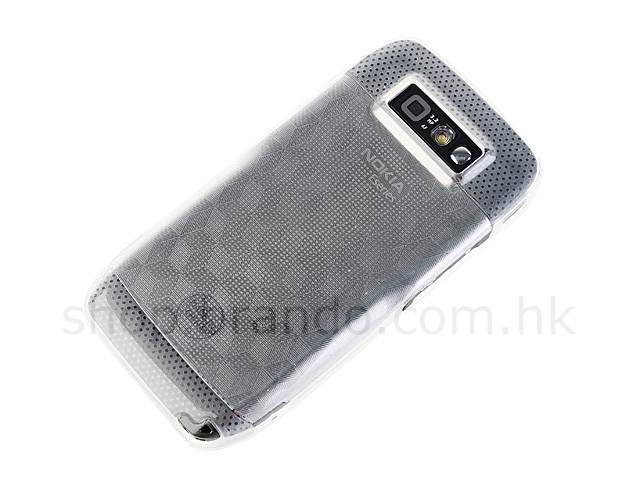 Nokia E71 Hexagon Patterned Soft Plastic Case