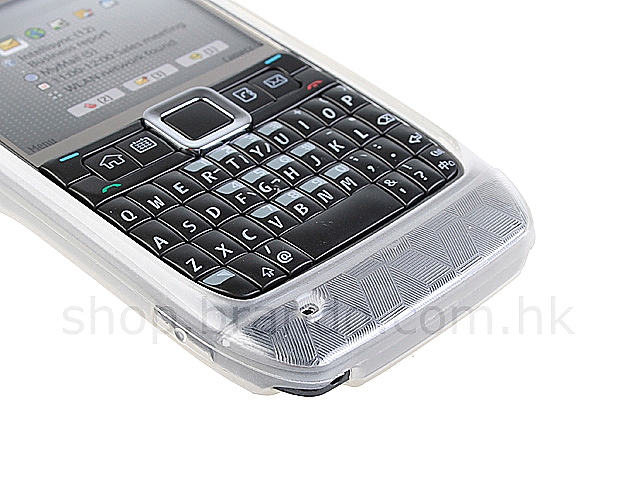 Nokia E71 Hexagon Patterned Soft Plastic Case