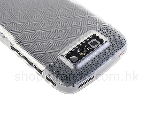 Nokia E71 Hexagon Patterned Soft Plastic Case