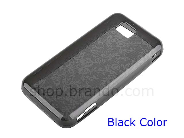 Samsung i900 Floral Print Soft Plastic Case