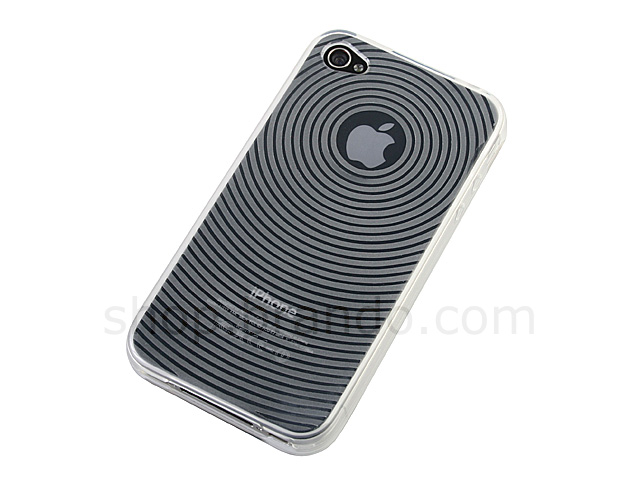 iPhone 4 Radial Patterned Soft Plastic Case