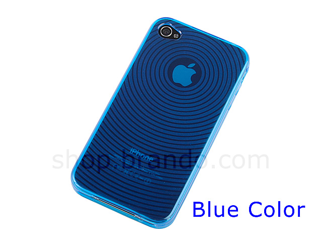iPhone 4 Radial Patterned Soft Plastic Case