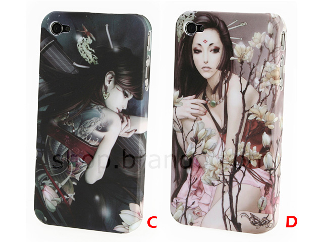 iPhone 4 Chinese Dragon Nude Tattoo Art Back Case