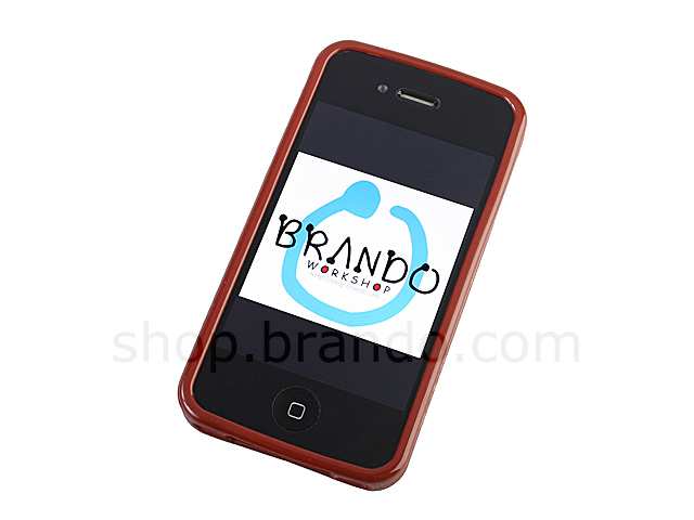 Artificial leather case for iPhone 4