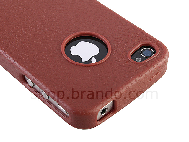 Artificial leather case for iPhone 4