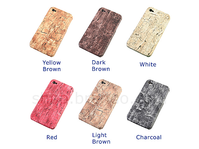 iPhone 4 Dried Wood Patterned Hard Case