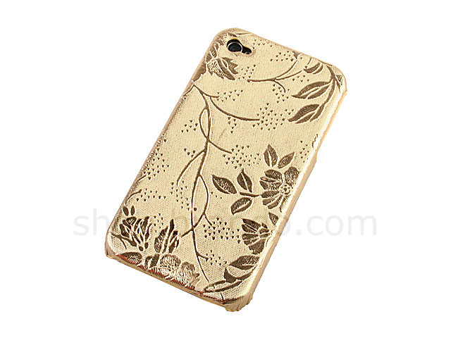 iPhone 4 Floral Embossed Hard Case
