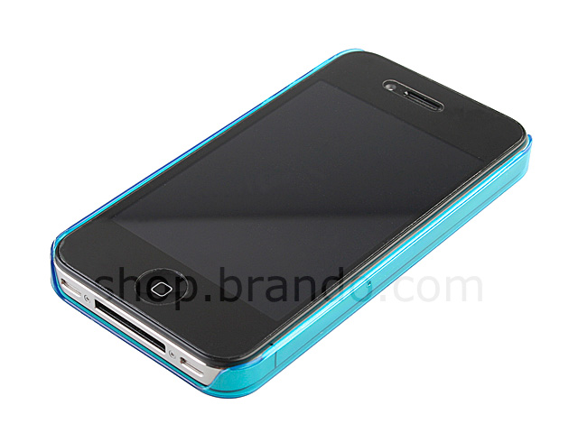 Glossy Plastic Protective Back Case for iPhone 4