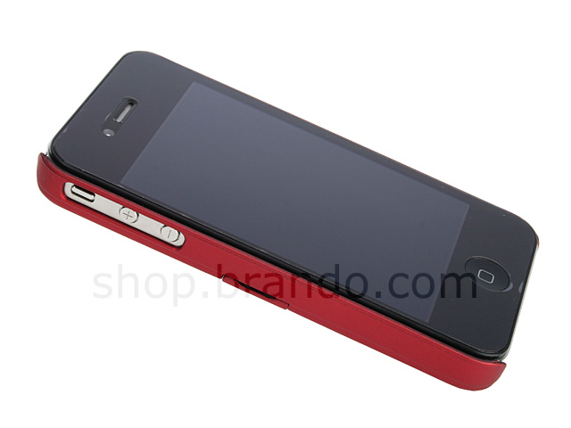 iPhone 4 Rubberized Back Hard Case With Stand