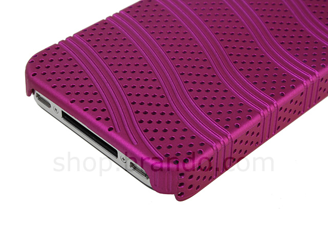 iPhone 4 Perforated Wave Back Case