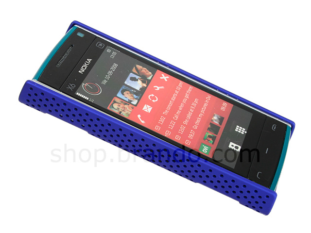 Nokia X6 Perforated Back Case