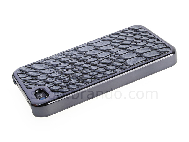 iPhone 4 Crocodile Leather Back Hard Case