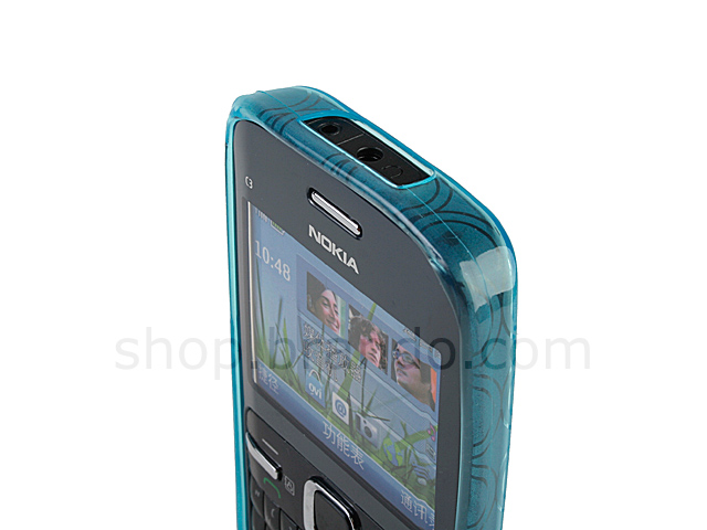 Nokia C3-00 Circle Patterned Soft Plastic Case