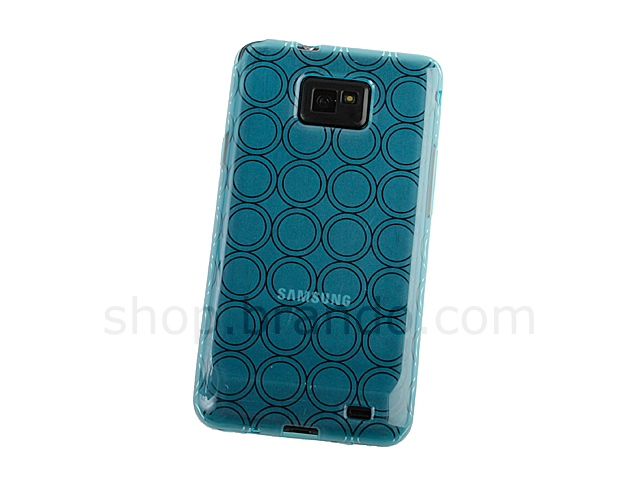 Samsung Galaxy S II Circle Patterned Soft Plastic Case