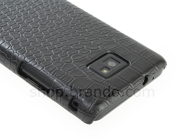 Samsung Galaxy S II Crocodile Leather Back Case