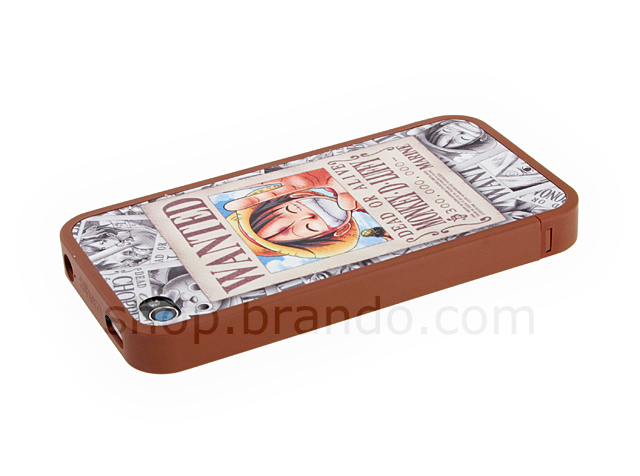 iPhone 4 One Piece, WANTED - Monkey D. Luffy Phone Case (Limited Edition)