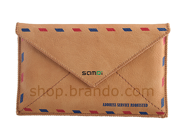 Leather Postcard Pouch For iPhone 4