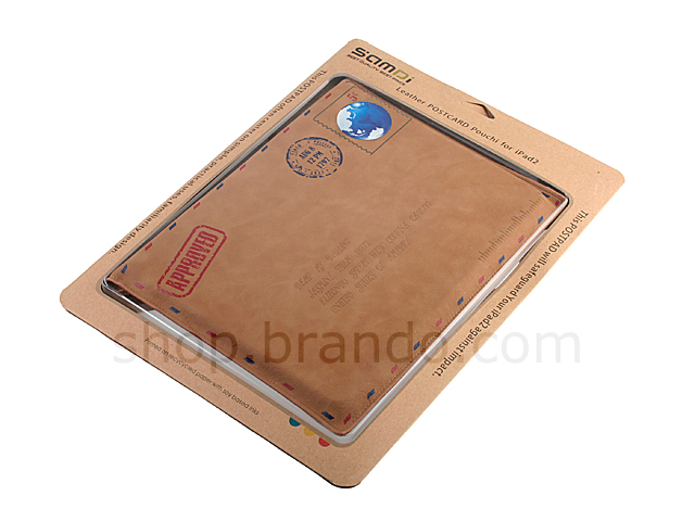 Leather Postcard Pouch For iPad 2